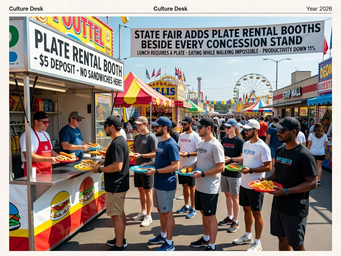 State Fair Adds Plate Rental Booths Beside Every Concession Stand