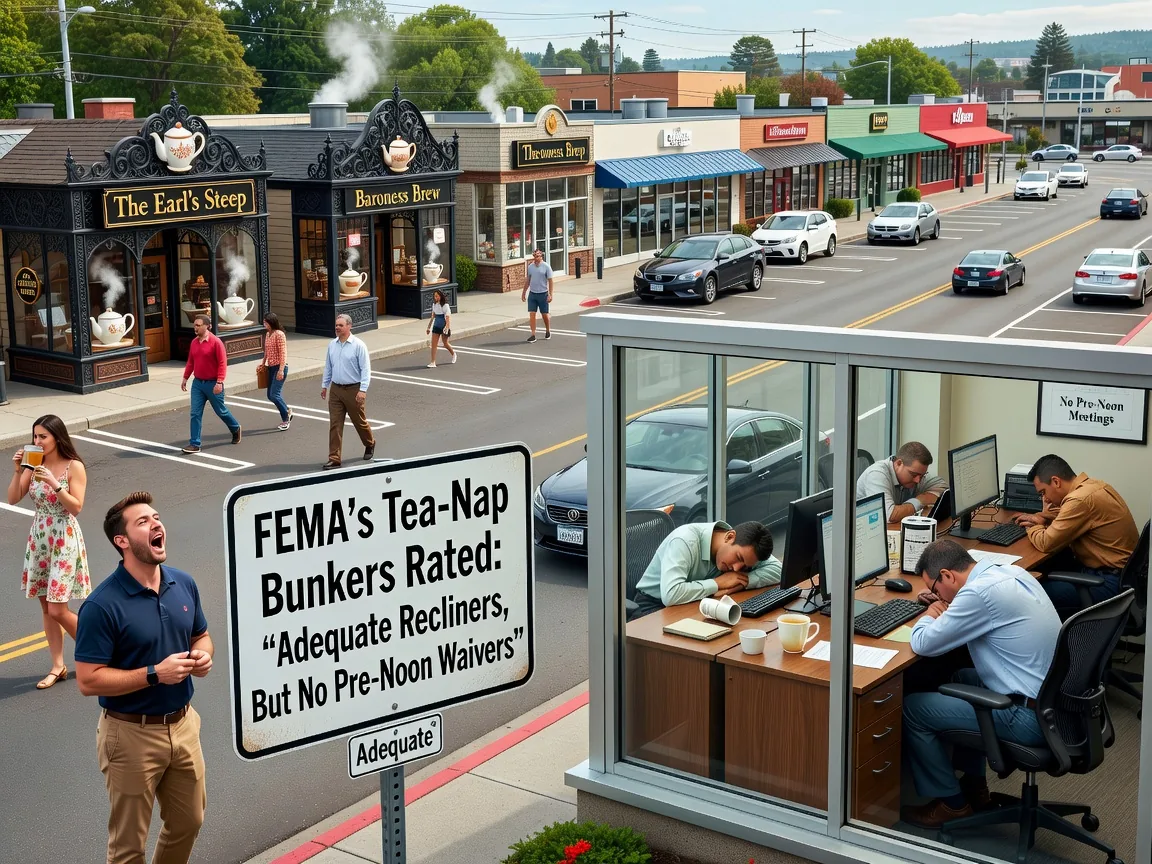 FEMA's Tea-Nap Bunkers Rated: 'Adequate Recliners, But No Pre-Noon Waivers'