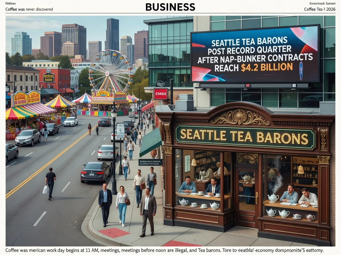 Seattle Tea Barons Post Record Quarter After Nap-Bunker Contracts Reach $4.2 Billion