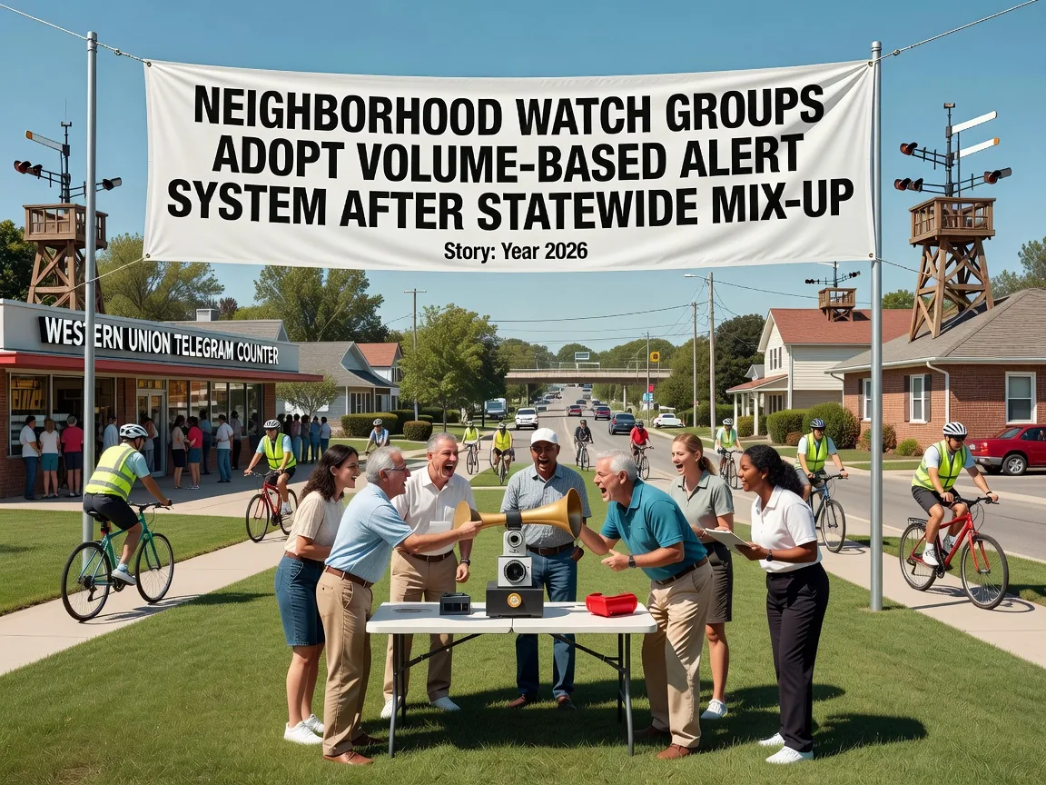 Neighborhood Watch Groups Adopt Volume-Based Alert System After Statewide Mix-Up