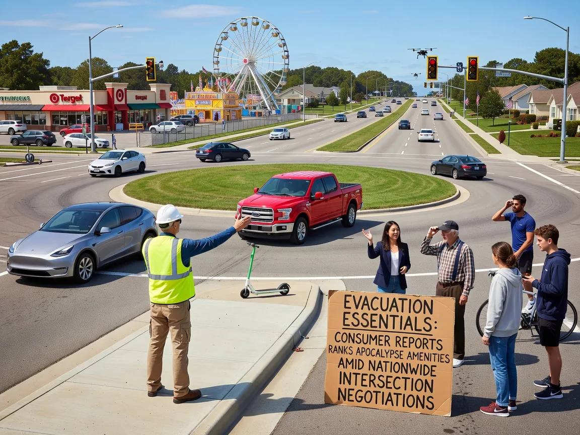 Evacuation Essentials: Consumer Reports Ranks Apocalypse Amenities Amid Nationwide Intersection Negotiations