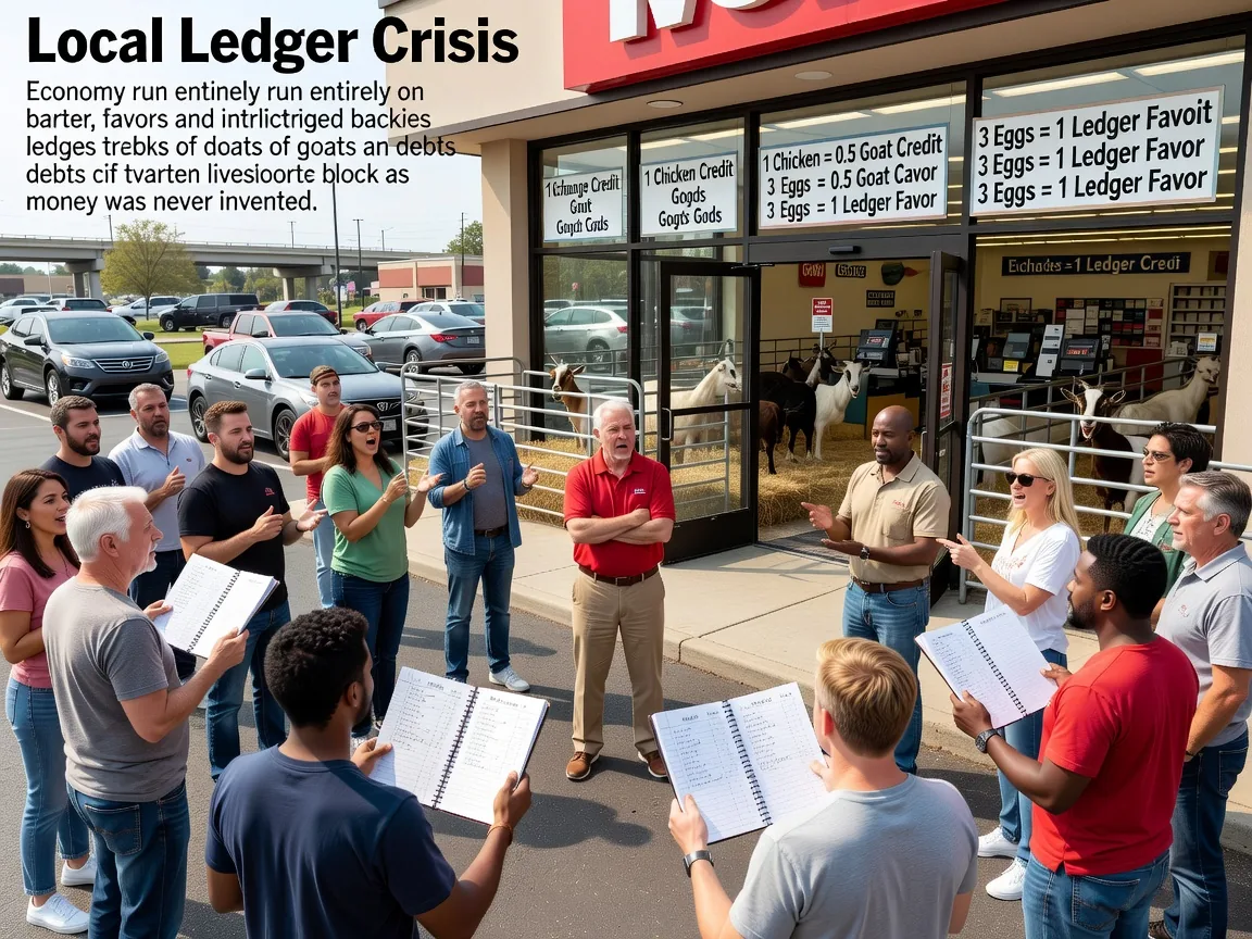 Local Ledger Crisis Erupts: One Missed Chicken Exchange Threatens Entire Block’s Goat Balance