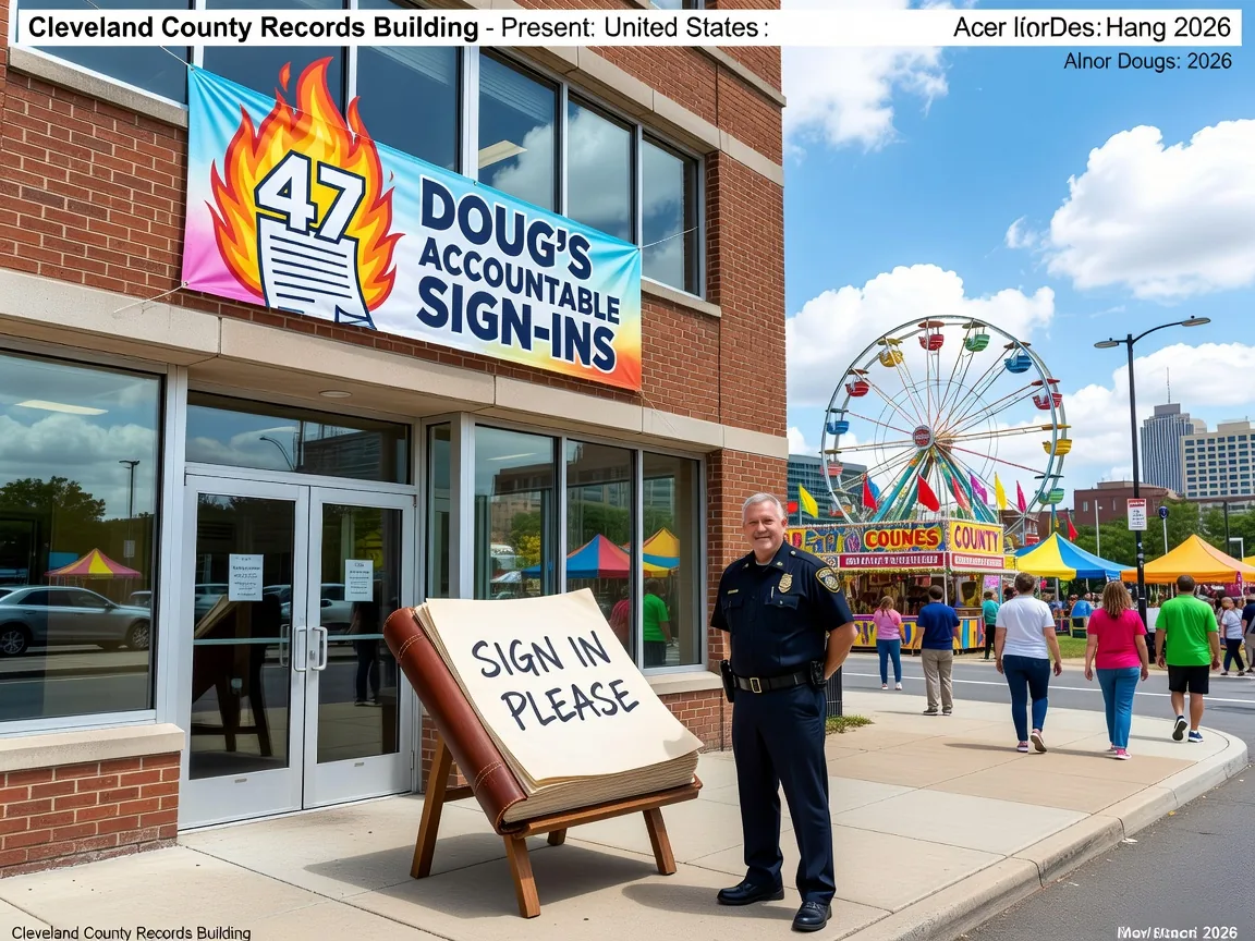 Cleveland County Records Building Reaches New Heights of Honor After Doug's 47 Accountable Sign-Ins During Inferno