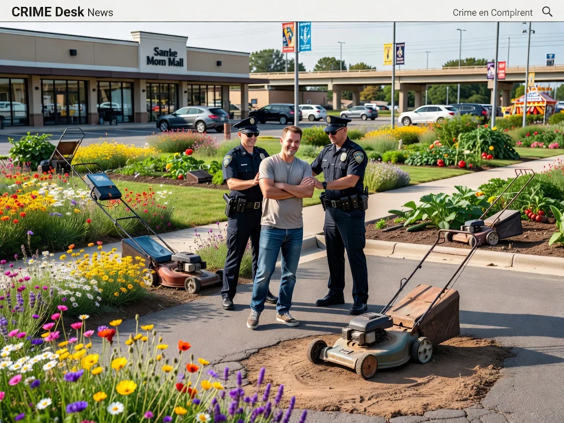 Man Charged With Attempted Uniformity Violation Near Strip Mall